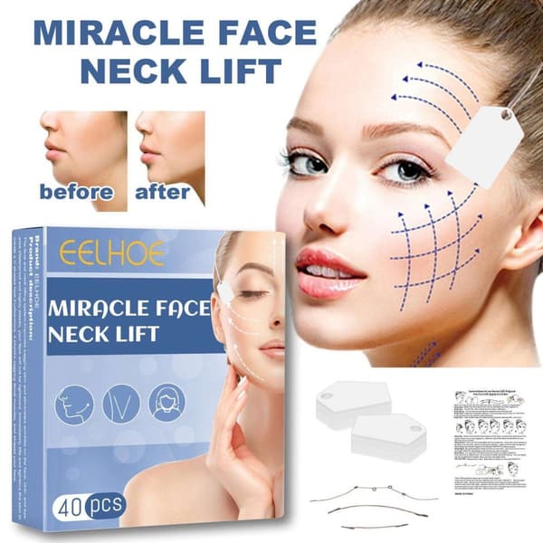 Invisible Face Stickers V-Shape - 40 stk Refill tape