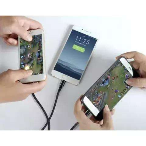 3-i-1 Micro USB / Lightning / USB Type-C USB-kabel