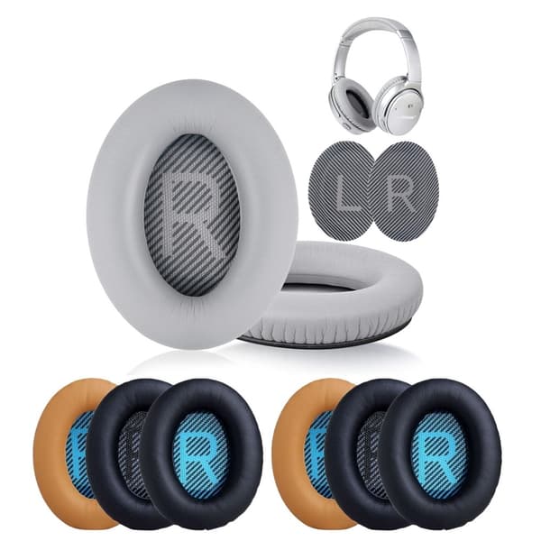 Öronkuddar för Bose QuietComfort - QC35/QC25/QC15/AE2 Hörlurar Svart