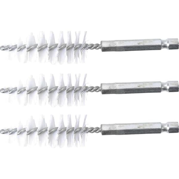 Platt nylonborste - BGS - 19mm - 6,3mm - 3 st
