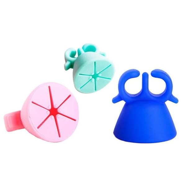 SHOP-STORY - Set med 3 nagellackstödringar för manikyr och nagellack flaskhållare