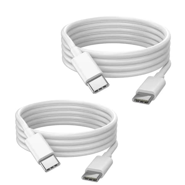 2-PACK 2m snabbladdningskabel USB-C till USB-C