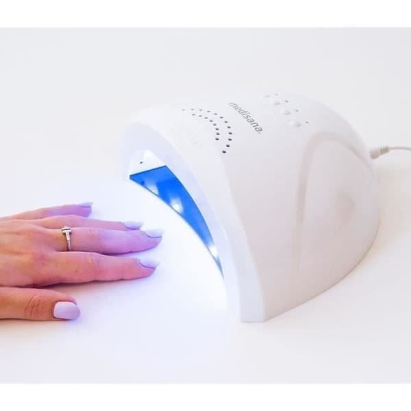 UV LED-spiklampa - MEDISANA - ND A80 - 2 i 1 för alla UV-geler och lacker - Timers - 2 intensiteter - Automatisk avstängning