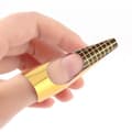 Miniatyrbild 1 av 3: 100st Nail Art Tips Extension Forms Guide French DIY Tool Akryl UV Gel
