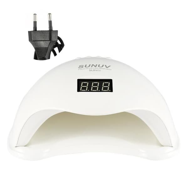 SUN5 UV Nagellampa Nageltork Torkmaskin Härdning Nail Gel Art Tool 24st LED 48W