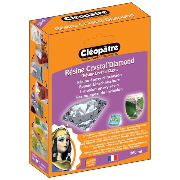 Inklusionsharts Crystal'Diamond och tillbehör 360ml