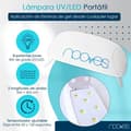 Miniatyrbild 3 av 4: NOOVES NAILS Pack Pink Designs Premium Pre-cured Gel Nail Stickers + 8W Bärbar UV/LED Nagellampa - ljusrosa