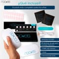 Miniatyrbild 2 av 4: NOOVES NAILS Pack Pink Designs Premium Pre-cured Gel Nail Stickers + 8W Bärbar UV/LED Nagellampa - ljusrosa