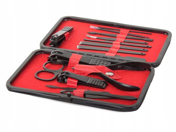 MANIKYR PEDICURE VERKTYGSSATS SET 16 EL