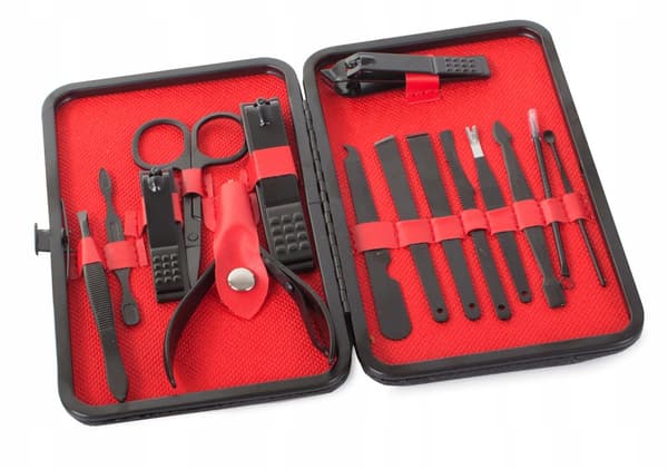 MANIKYR PEDICURE VERKTYGSSATS SET 16 EL