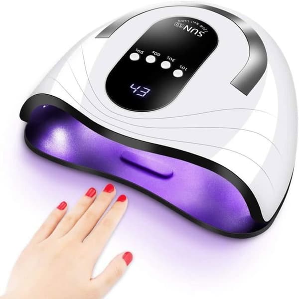 120W UV-lampa för professionell nageltorkning, UV LED nagellampa för gel, automatisk sensor, 4 timer 10/30/60/99S, UV MANIKYR LAMPA