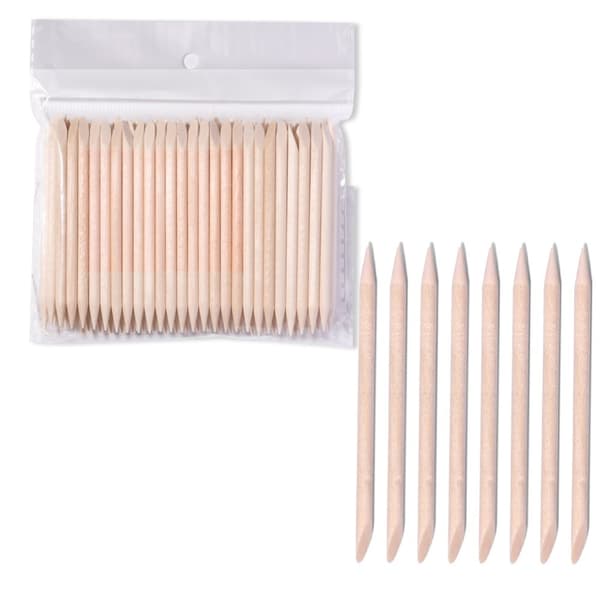 Sæt med 100 pinde til manicure og pedicure behandlinger