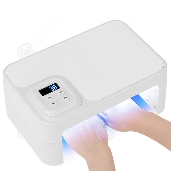INN Nagellampa 66 lamppärlor med 4 hastighetsinställningar Liten smart induktionsspiklampa UV-lampa Nagelgel