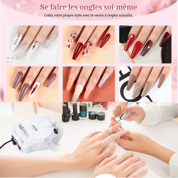 INN Nail Art Set för nybörjare Plus 20 färger 8ml UV-lampa Lack Manikyrlampa Nagelapparater Manikyrverktyg
