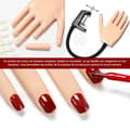 Miniatyrbild 3 av 4: INN Manikyr träningshand kommer med nagellack och lim för nybörjare manikyr manikyr hand träning
