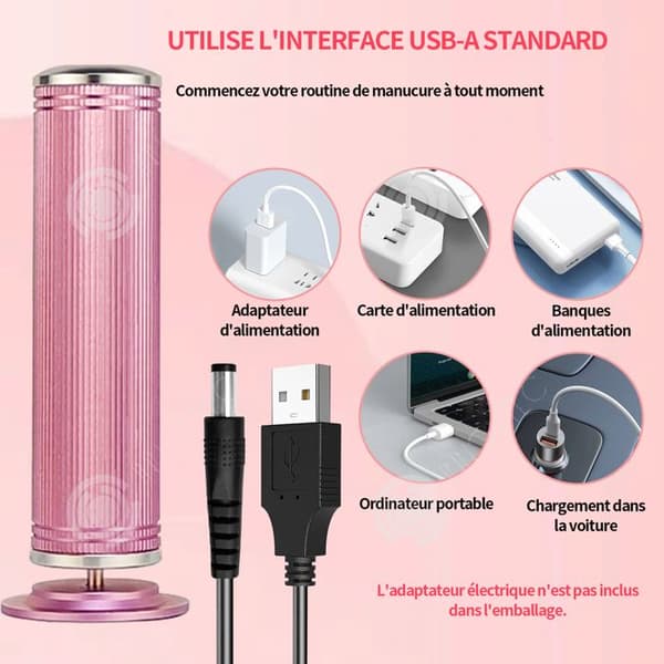 INN Manikyr pedikyr 450-580 varv per minut manikyr pedikyr kit desppied care elektrisk nagellack vattentät elektrisk pedikyr