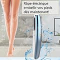 Miniatyrbild 1 av 4: TD® Electric callus remover fotvård pedikyr manikyr och fotmassage död hudvård avtagbart huvud blå färg