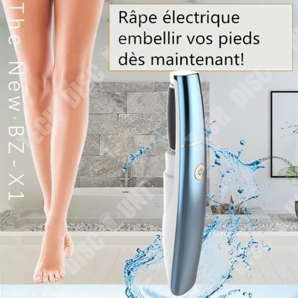 TD® Electric callus remover fotvård pedikyr manikyr och fotmassage död hudvård avtagbart huvud blå färg