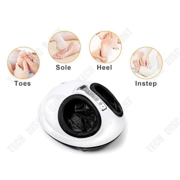 TD® fotmassager Elektrisk massageapparat - Uppvärmd Shiatsu tryckrullande knådningsvärmare för avkoppling SINB
