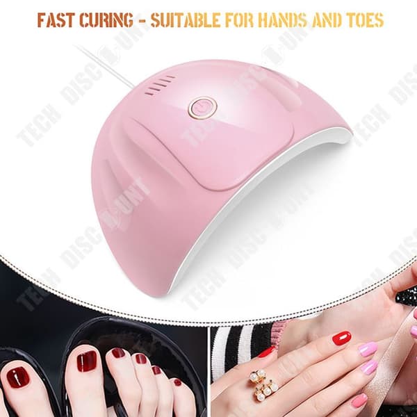 TD® 88w Nagellampa UV UV Nagellack Gel Snabbtorkande ljusterapimaskin USB-källa Nagelljusterapilampa Nagelbakningslampa