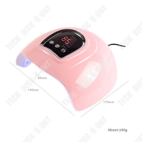 TD® 54w nagellampa mini baklampa 18 lamppärlor nagellackstork nagelljusterapilampa nagellampa nagelgeltork
