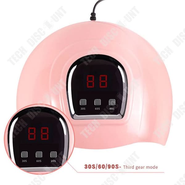 TD® 54w nagellampa mini baklampa 18 lamppärlor nagellackstork nagelljusterapilampa nagellampa nagelgeltork