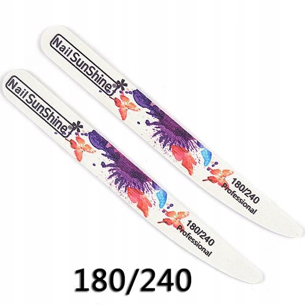 10x Nagelfil 180/240 Rak båt 2 i 1