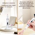 Miniatyrbild 4 av 4: INN Nagelpolerare 18 lätt utbytbara polishuvuden LED-display bärbar polisher professionell nagellack