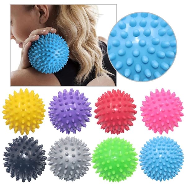 2 stk Spiky Ball Rund Muskel Massage Roller Yoga Stick Body