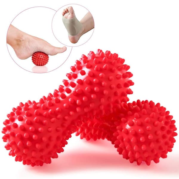 Spiky Ball peanut Muskel Massasje Roller Yoga Stick Body