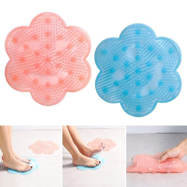 Fotmassage - Bathroom Foot Massage Pad Silicone Suction Non-Slip
