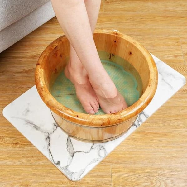 Fotmassage - Bathroom Foot Massage Pad Silicone Suction Non-Slip