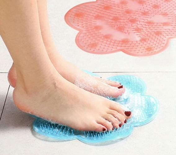 Fotmassage - Bathroom Foot Massage Pad Silicone Suction Non-Slip