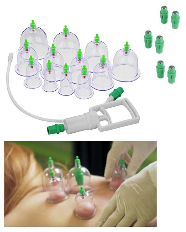 Koppning för helkroppsmassage 12-pack Grön