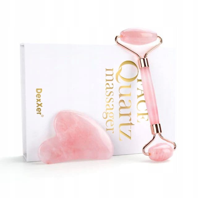Manuell ansiktsmassager av kvarts + GUA SHA-PLATTA!