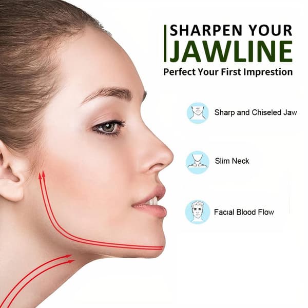 INF Jawline motioner Jaw trainer silikone Grå 18 kg