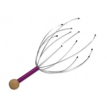 Färgglad lila metall huvudmassager zen relax massage anti stress skrapa.