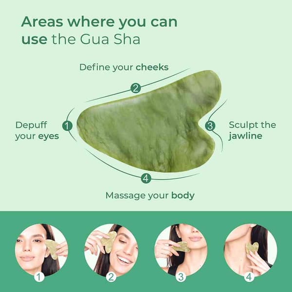 Gua Sha Skraber - Grøn Store Etiketter