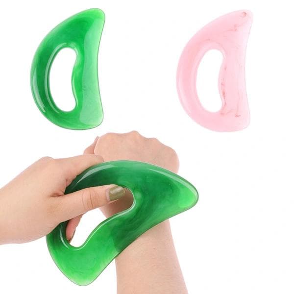 Gua Sha Ansiktsmassage - Massageverktyg Vaaleanpunainen