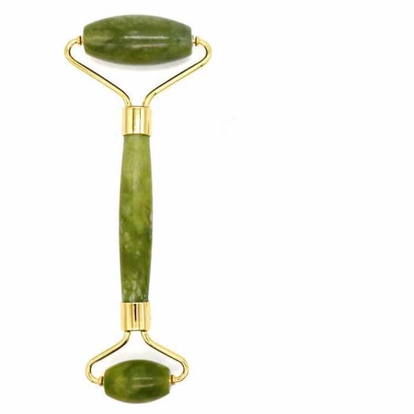 Gua Sha Skraber + Jade Roller Large - Grøn