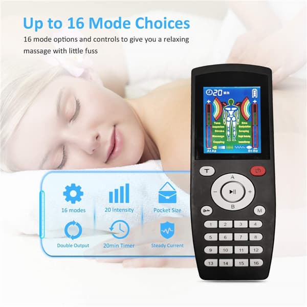 TENS maskin muskelstimulator 16 massasjemoduser
