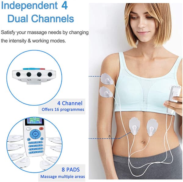 TENS maskin muskelstimulator 16 massasjemoduser