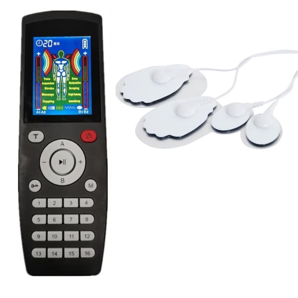 TENS maskin muskelstimulator 16 massasjemoduser Sort
