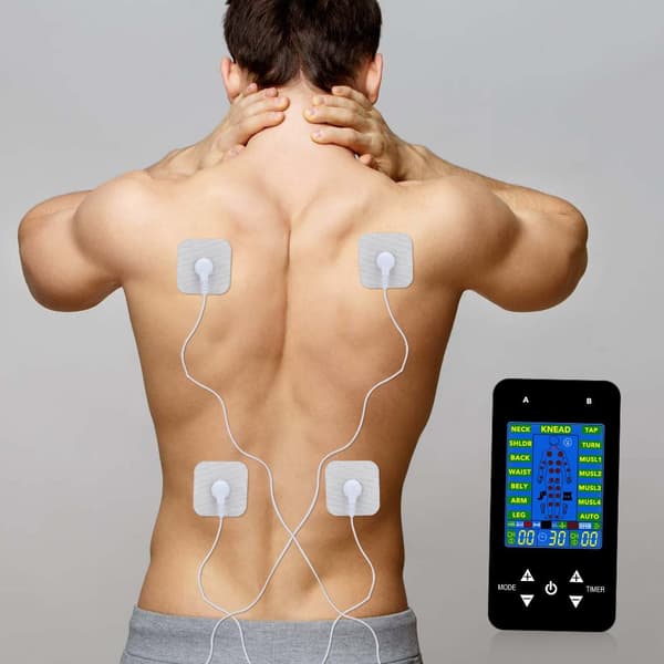 INF TENS muskelstimulator med 15 massasjemoduser Sort