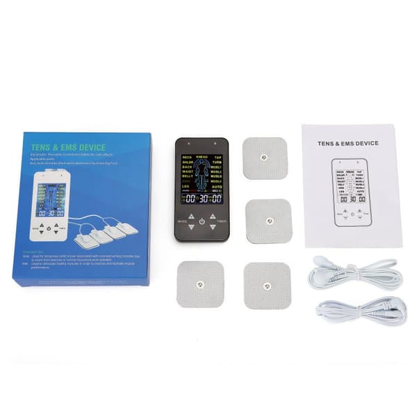 INF TENS muskelstimulator med 15 massasjemoduser Sort