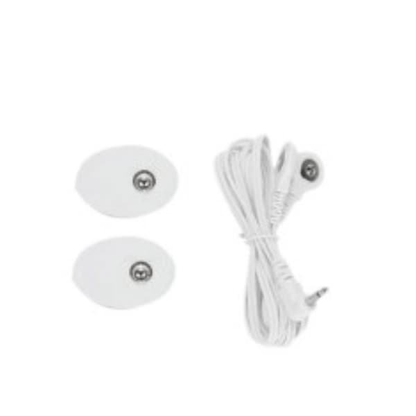 One Drag Two Spänne Wire med liten rund lapp för fysioterapiutrustning Vit