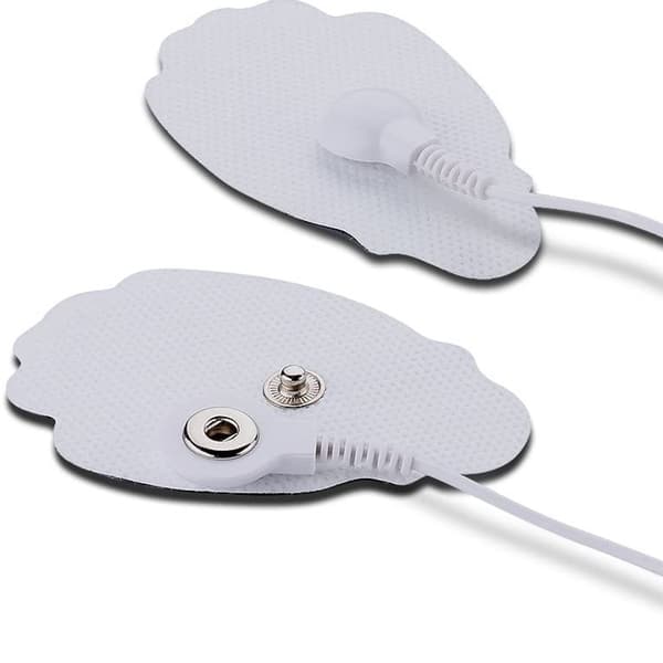 One Drag To Spenne Wire med liten rund Patch Håndformet Patch Hvit