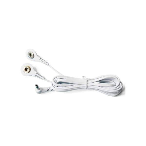 One Drag To Spenne Wire med liten rund Patch Håndformet Patch Hvit