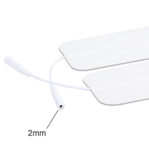 INF 10-pak TENS/EMS elektrodepuder - Elektroder til massageinstrumenter Hvid 5 x 9 x 0.5 cm