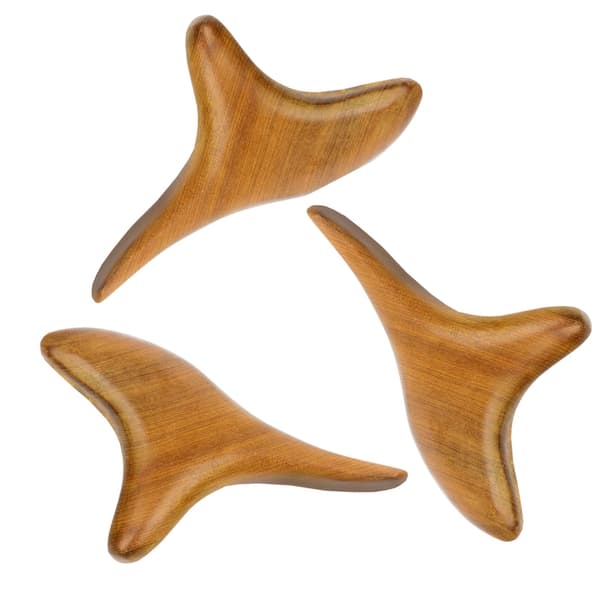 Massageverktyg Trä - Triangel - Tre Trianglar